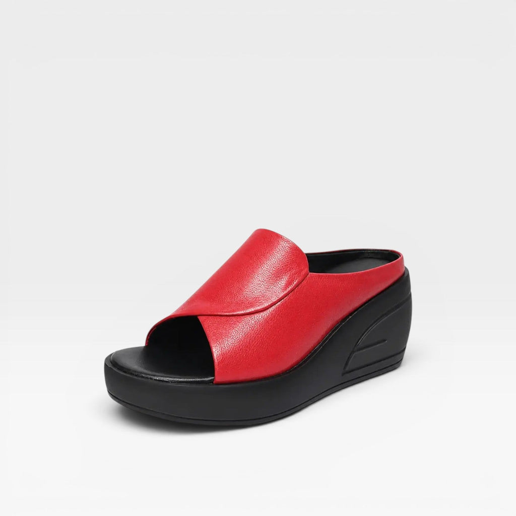 Women's Cushioned Wedge Platform Mules