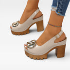 Women's Chunky Platform Buckle Sandals