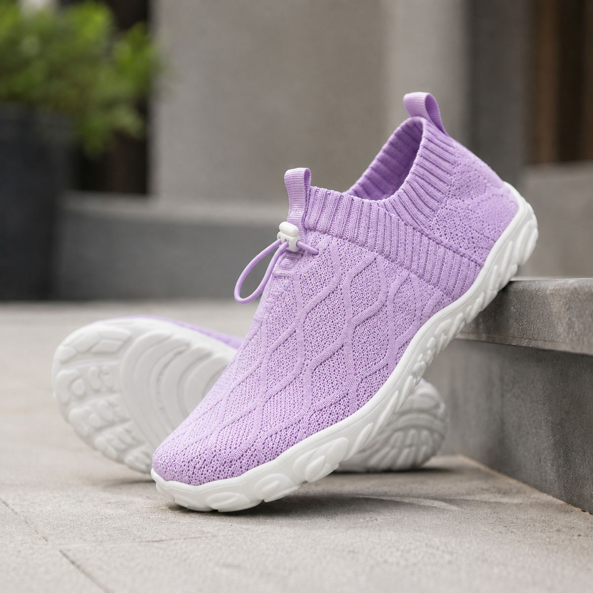 Women's Knit Slip-On Cloud Comfort Sneakers