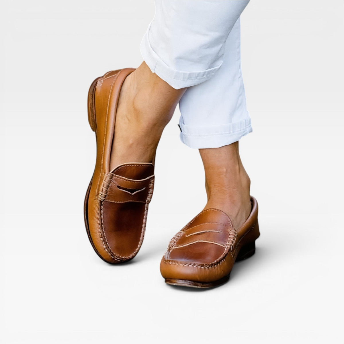 Women's Classic Leather Slip-On Loafers
