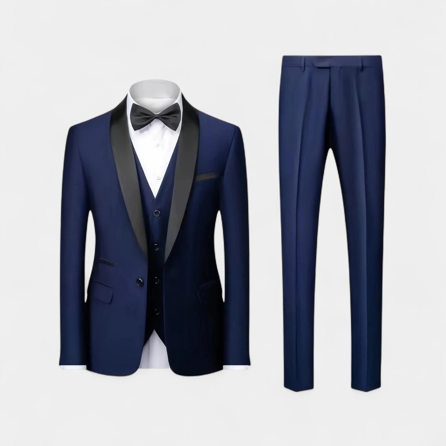 Tuxedo Three-Piece Suit Single-Breasted for Men