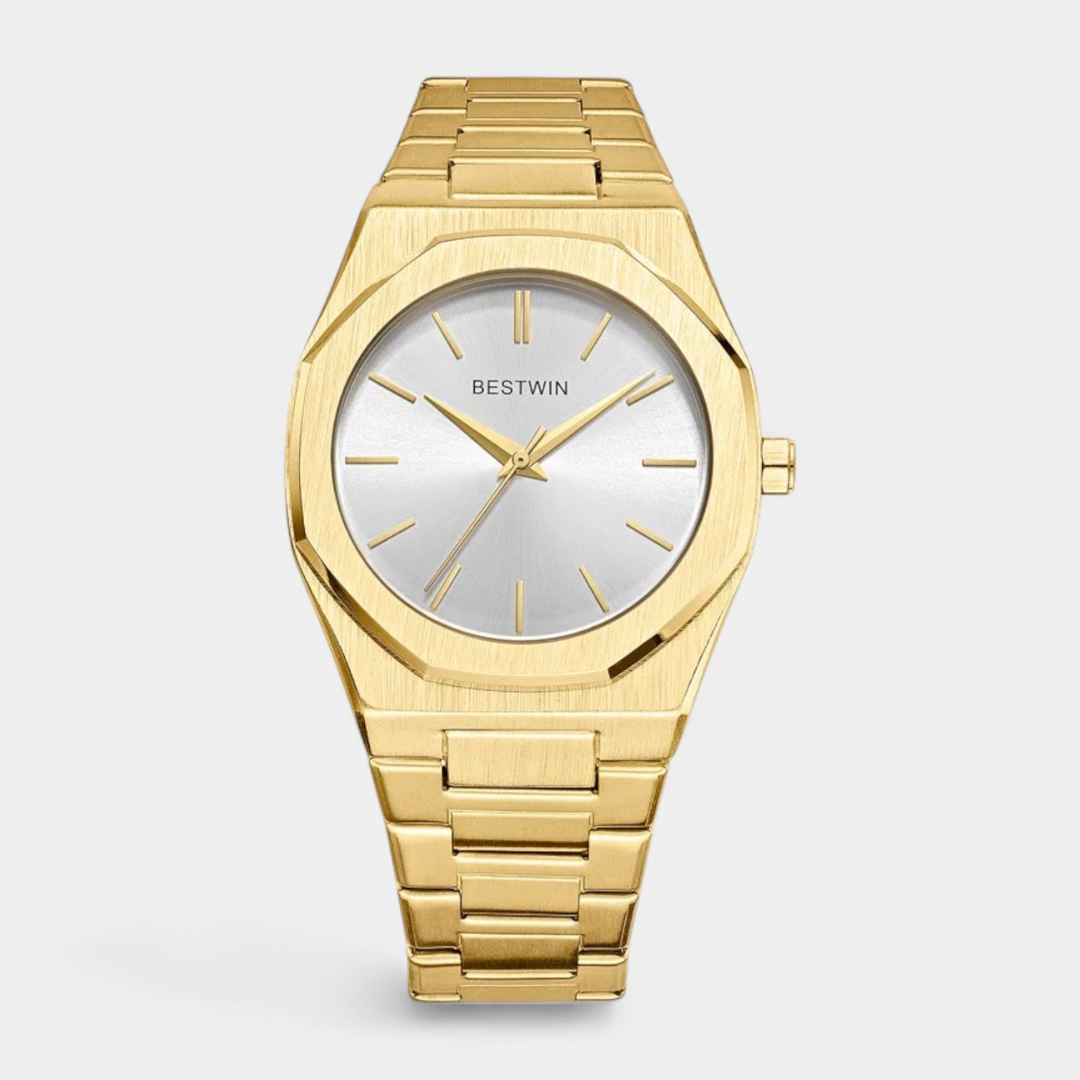 41 mm Numberless Stainless Steel Quartz Watch