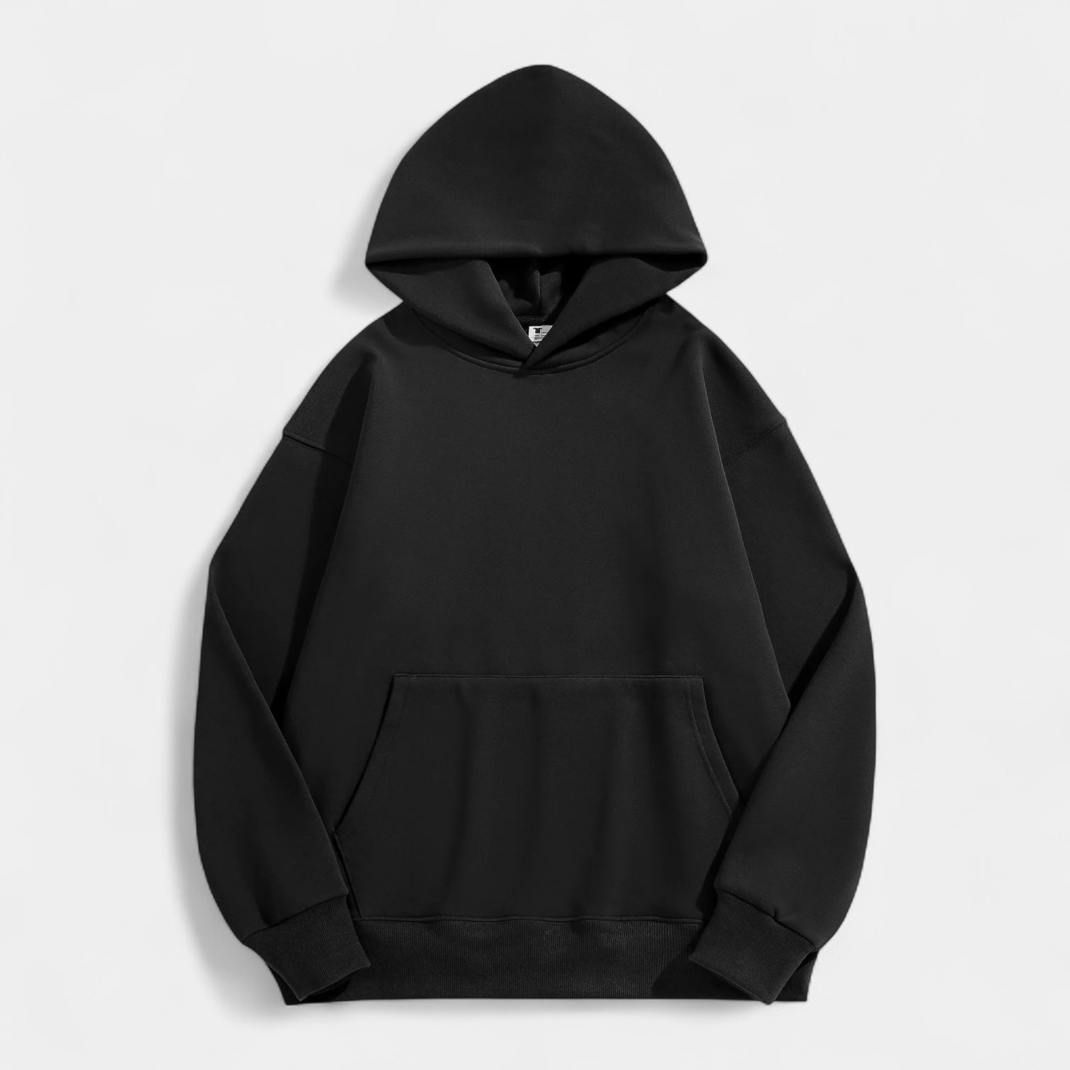 Fleece-Lined Cotton Hoodie Relaxed Fit for Men
