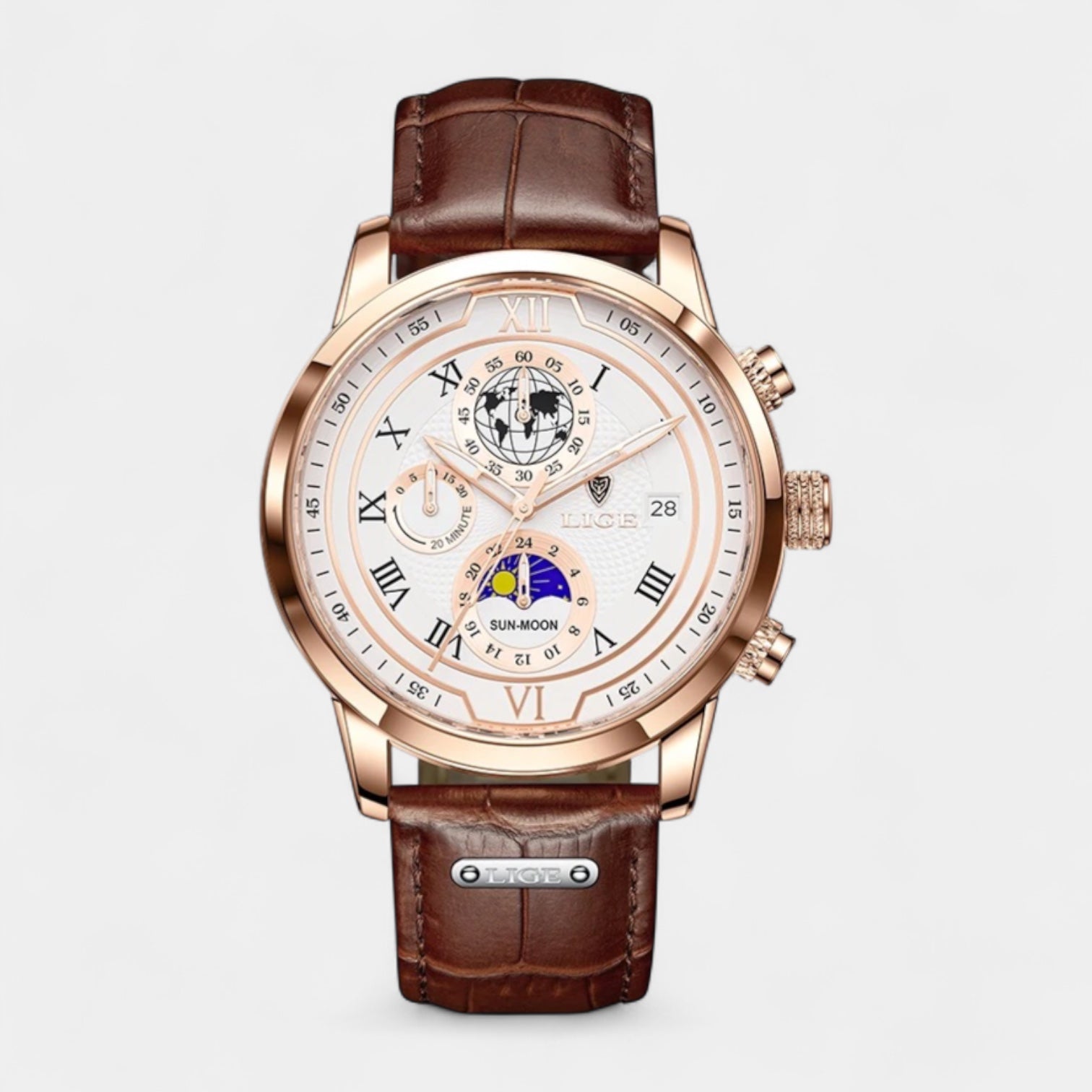 Men’s Chronograph Moonphase Quartz Watch