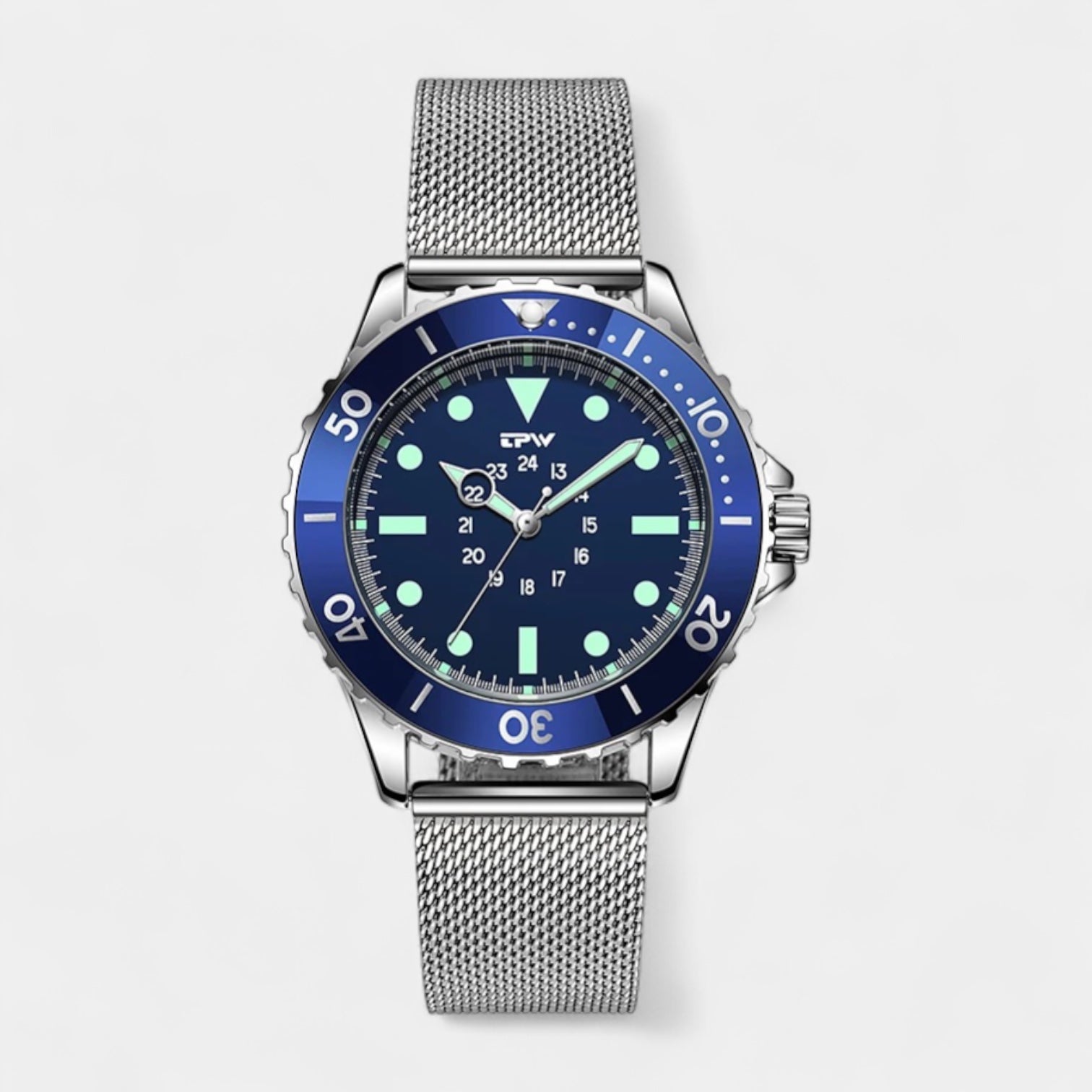 Men's Stainless Steel Dive Watch - Military