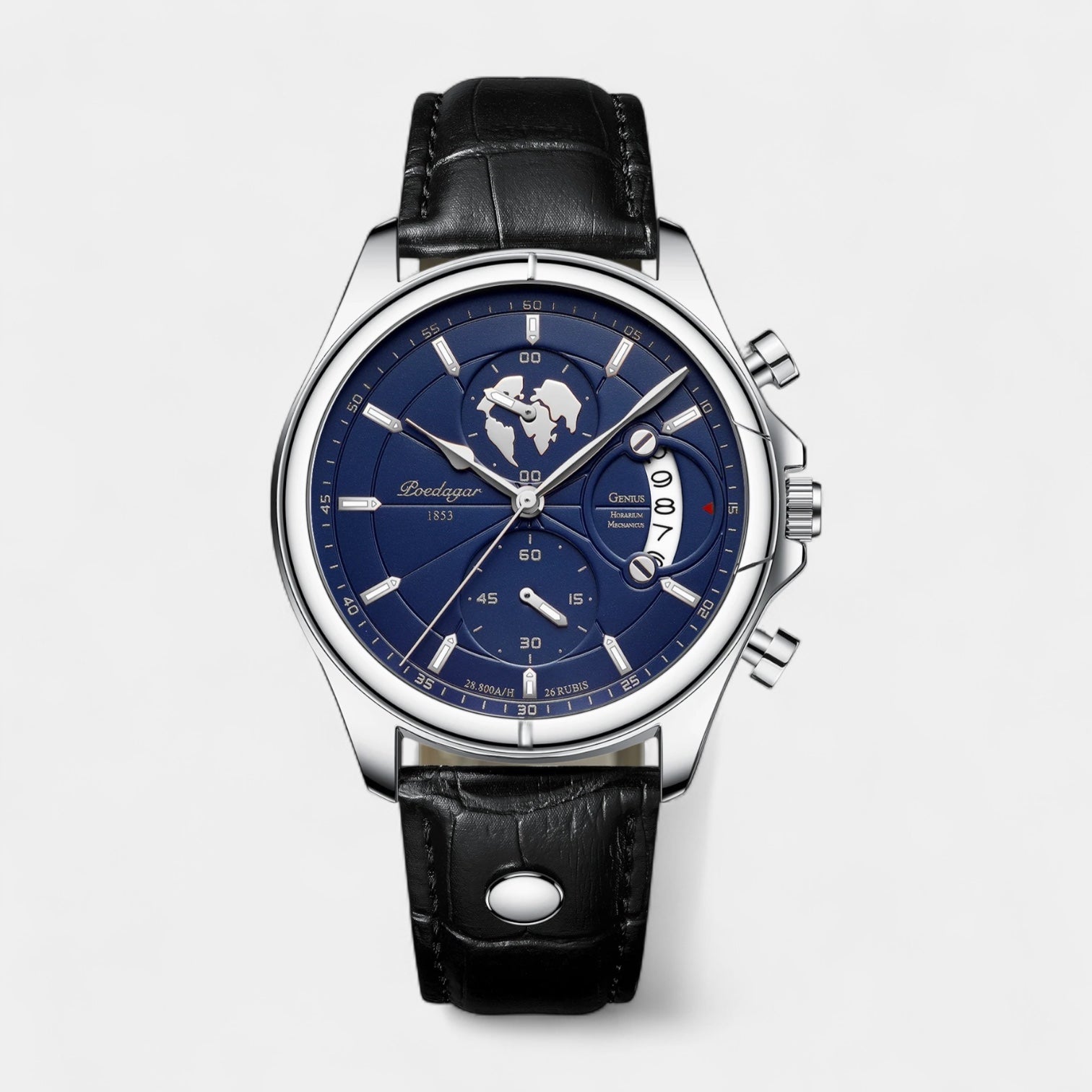 Classic 1853 Date Travel Watch - Leather Band