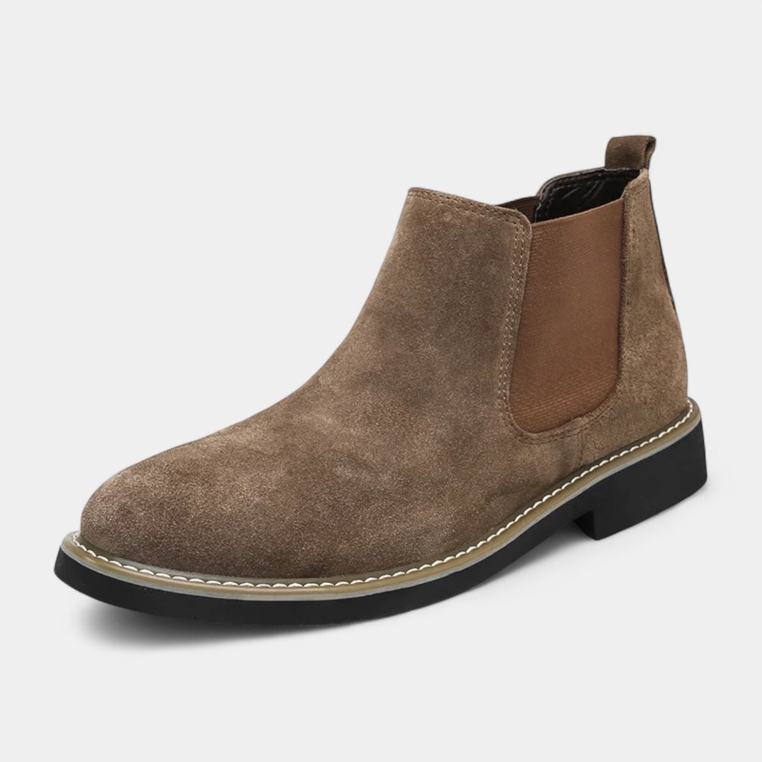Suede Chelsea Boots Elastic Side Panel for Men