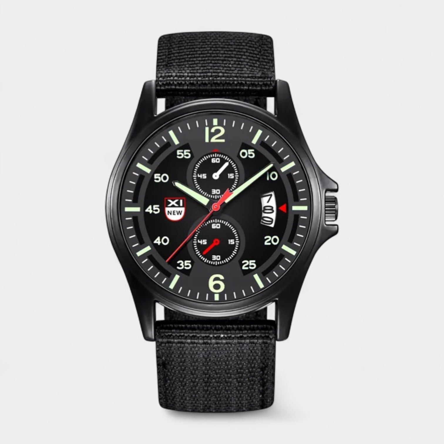 Men's Military 40 mm Watch, Sports Band