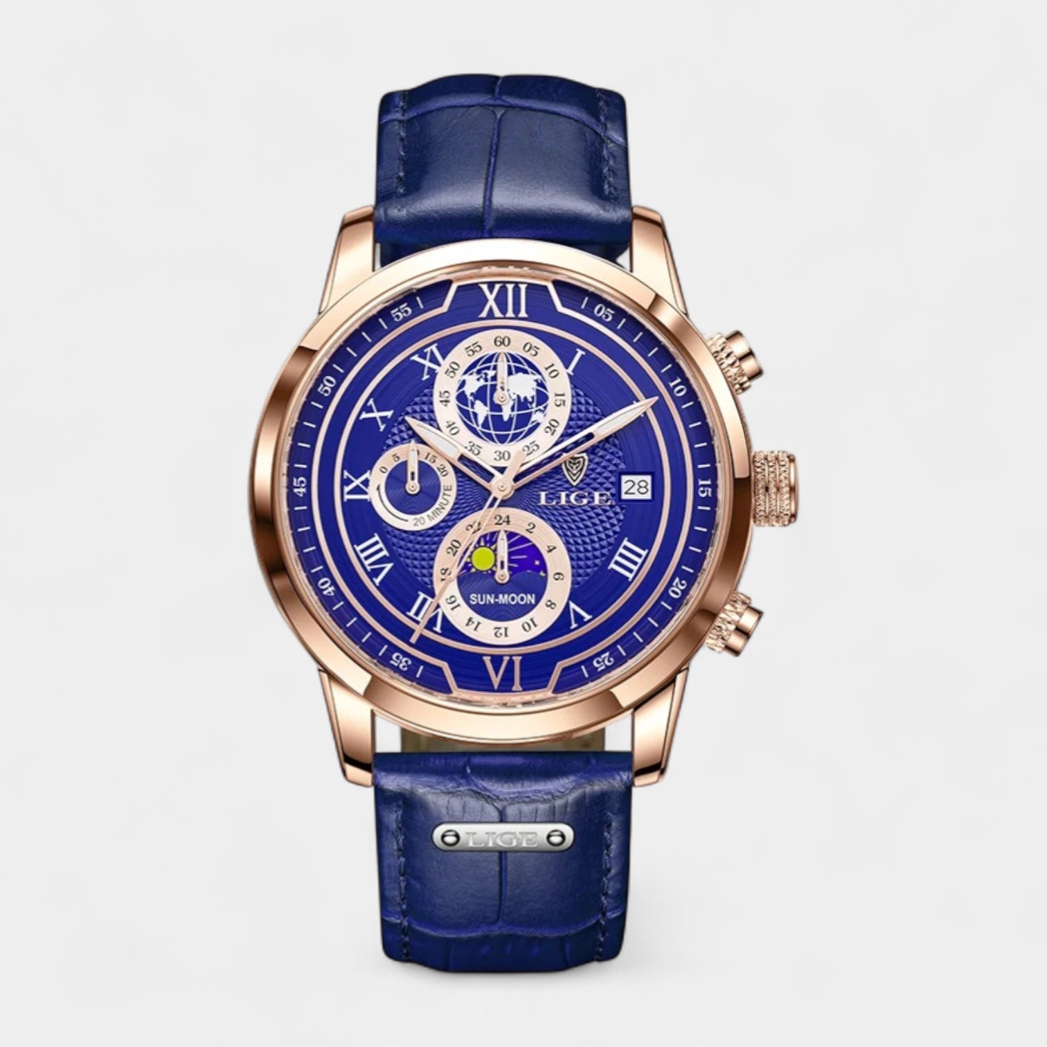 Men’s Chronograph Moonphase Quartz Watch