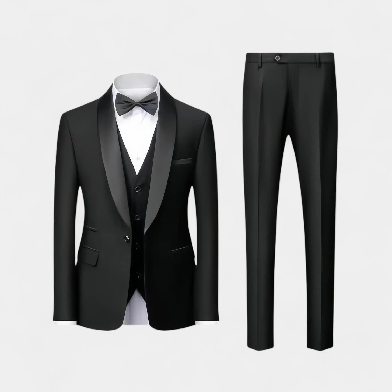Tuxedo Three-Piece Suit Single-Breasted for Men