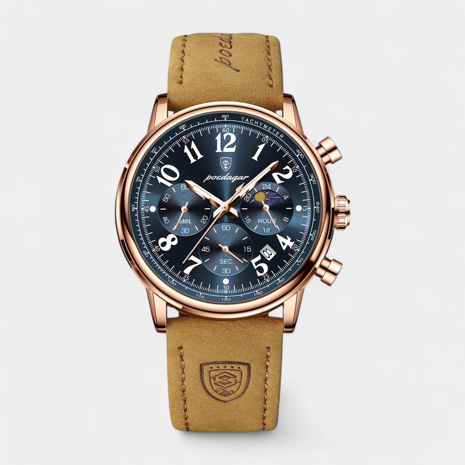 Men's Classic Leather Strap Timepiece - Watch