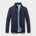 Lightweight Stand Collar Zip-Up Jacket Slim Fit for Men