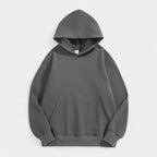 Fleece-Lined Cotton Hoodie Relaxed Fit for Men