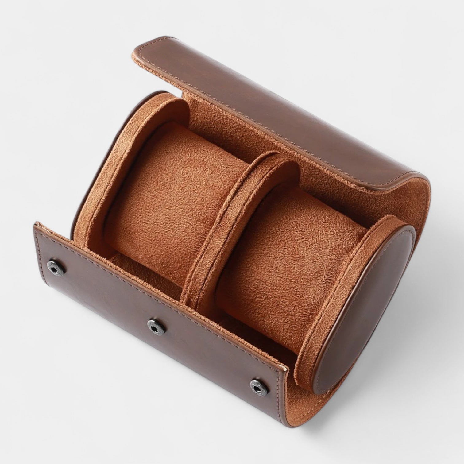 Leather Double Watch Roll
