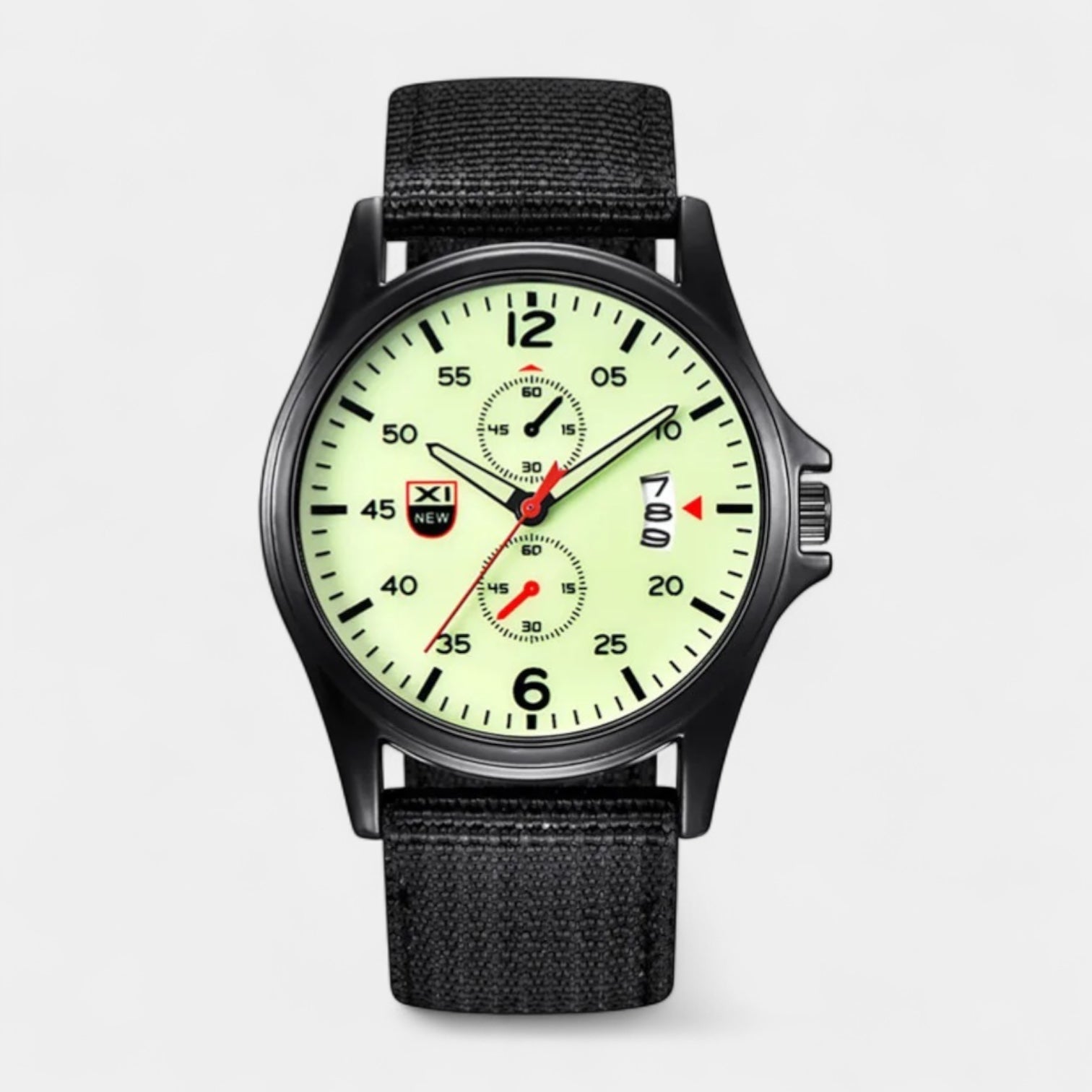 Men's Military 40 mm Watch, Sports Band