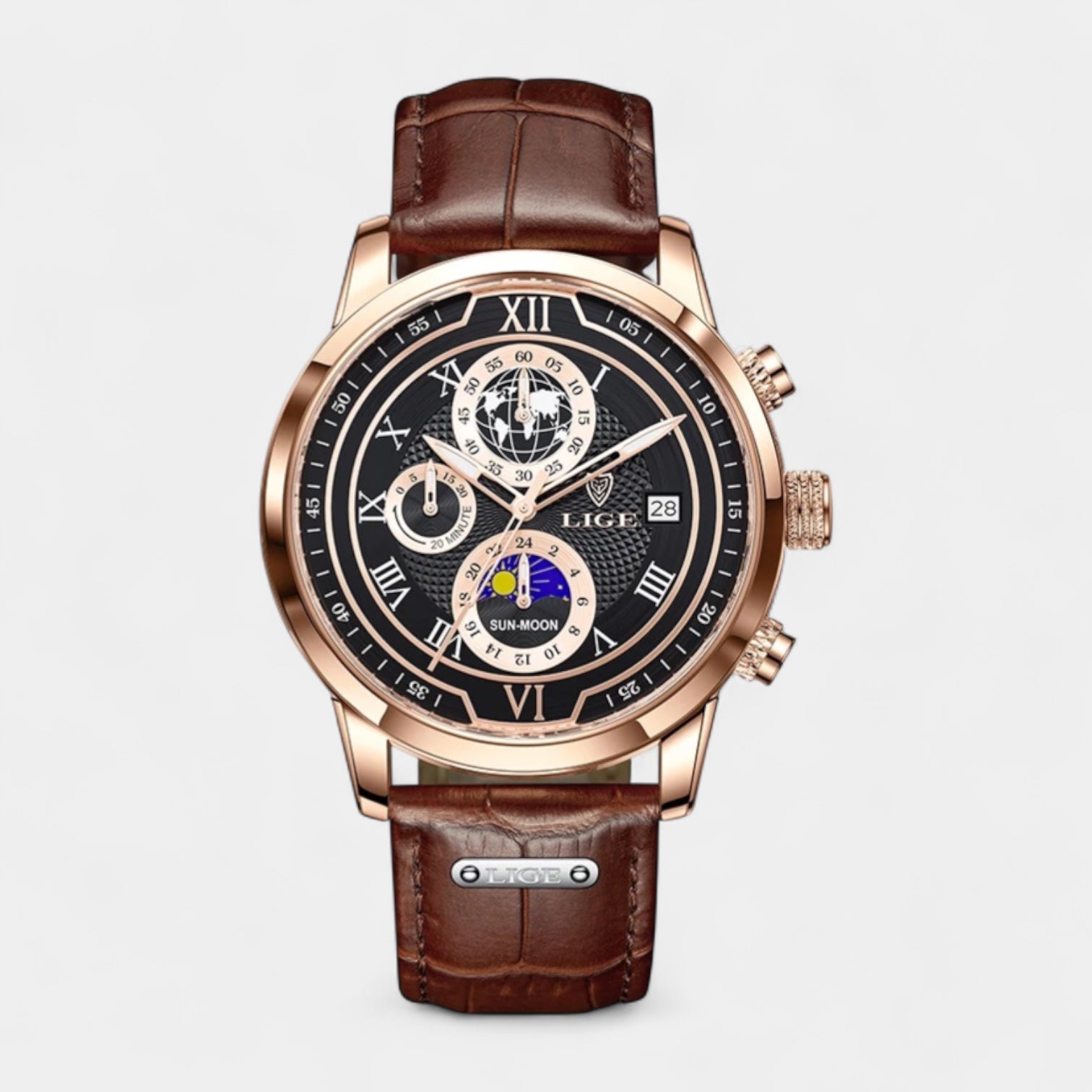Men’s Chronograph Moonphase Quartz Watch
