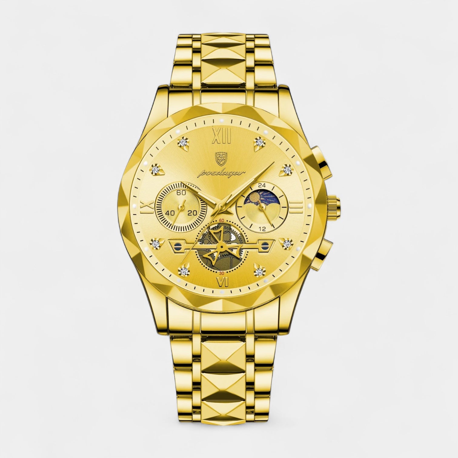 Men’s Two-Tone Stainless Steel Chronograph Quartz Business Watch