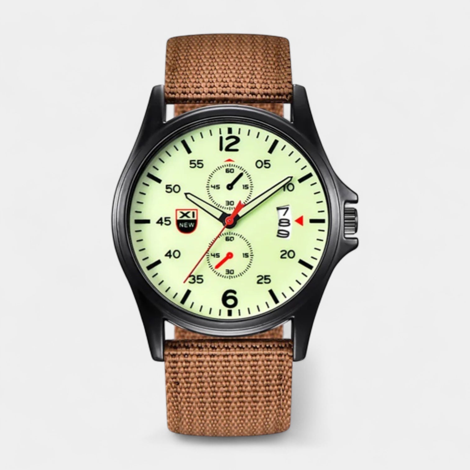 Men's Military 40 mm Watch, Sports Band