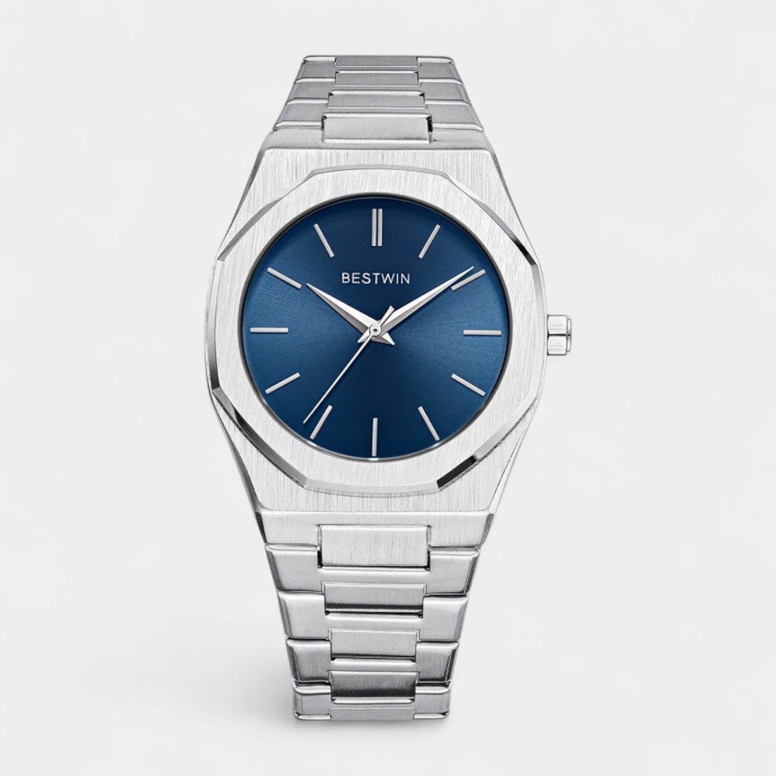 41 mm Numberless Stainless Steel Quartz Watch