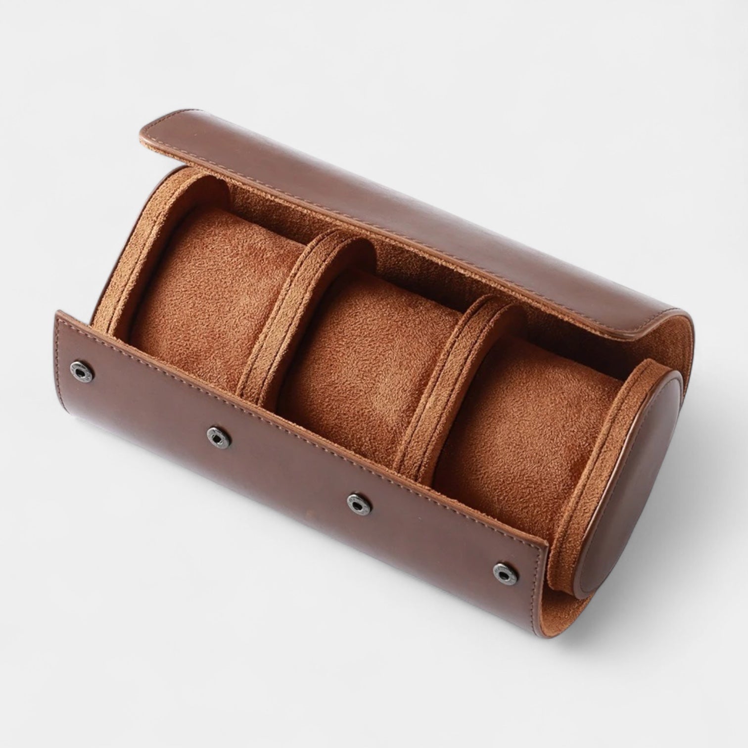 Leather Trio Watch Roll