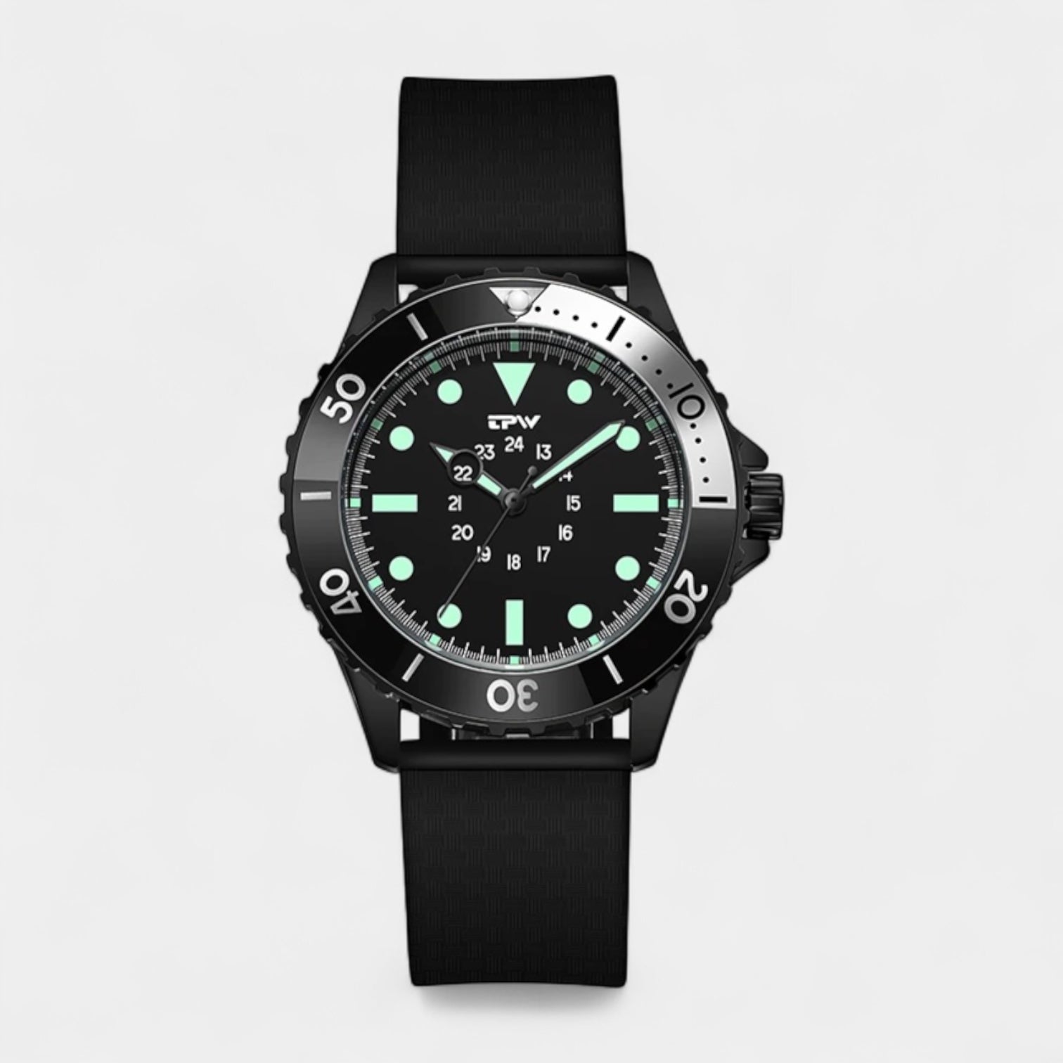 Men's Stainless Steel Dive Watch - Military