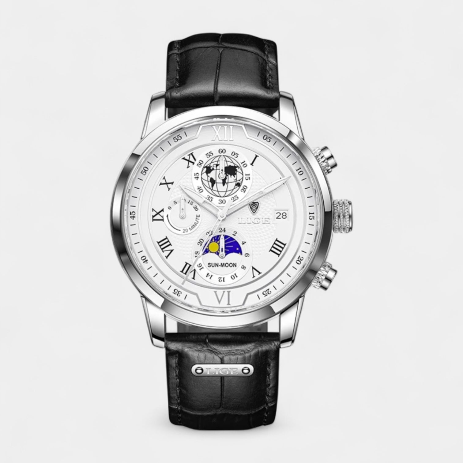 Men’s Chronograph Moonphase Quartz Watch