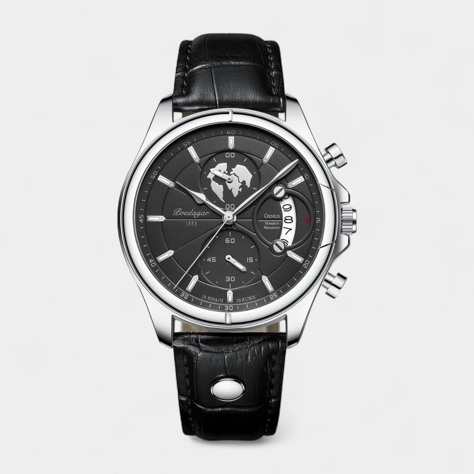 Classic 1853 Date Travel Watch - Leather Band
