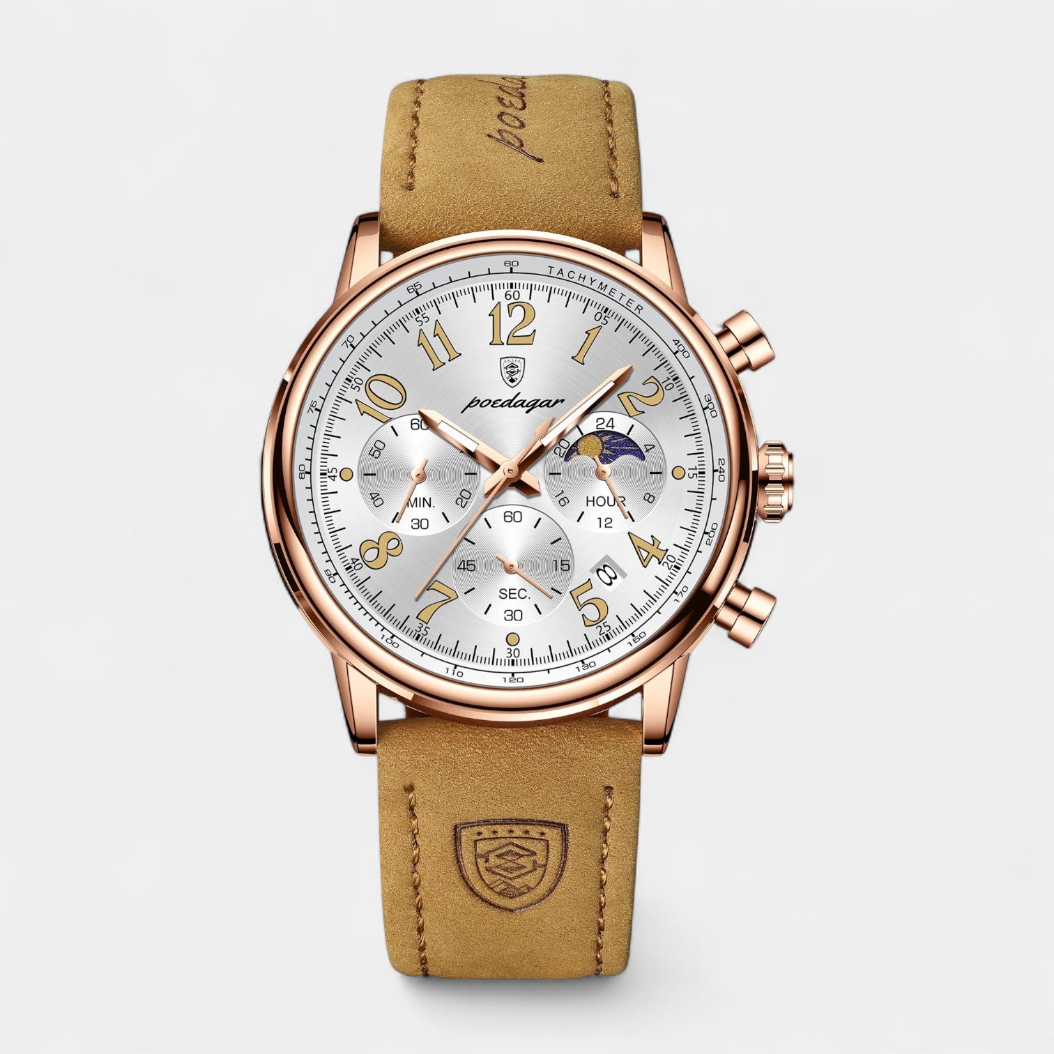 Men's Classic Leather Strap Timepiece - Watch