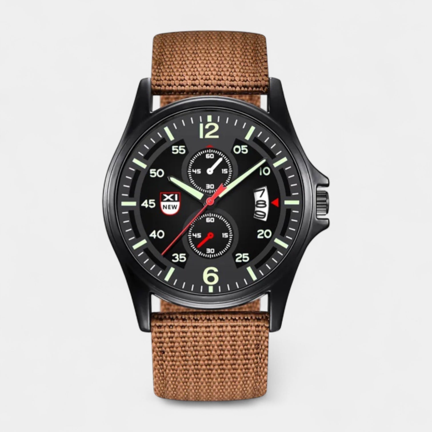 Men's Military 40 mm Watch, Sports Band