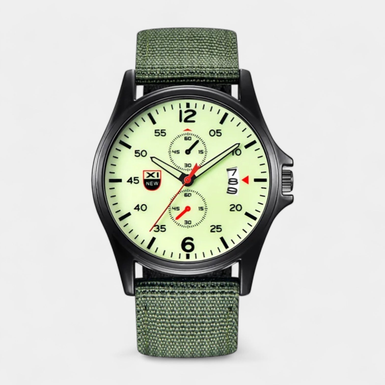 Men's Military 40 mm Watch, Sports Band
