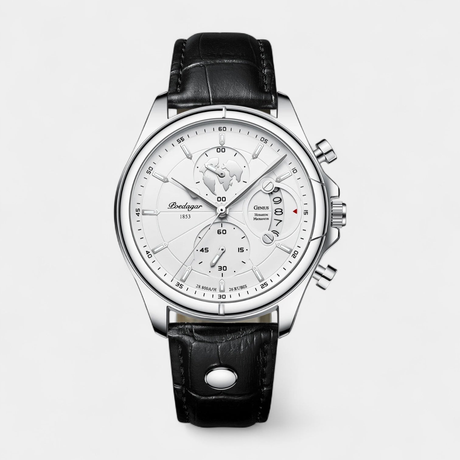 Classic 1853 Date Travel Watch - Leather Band