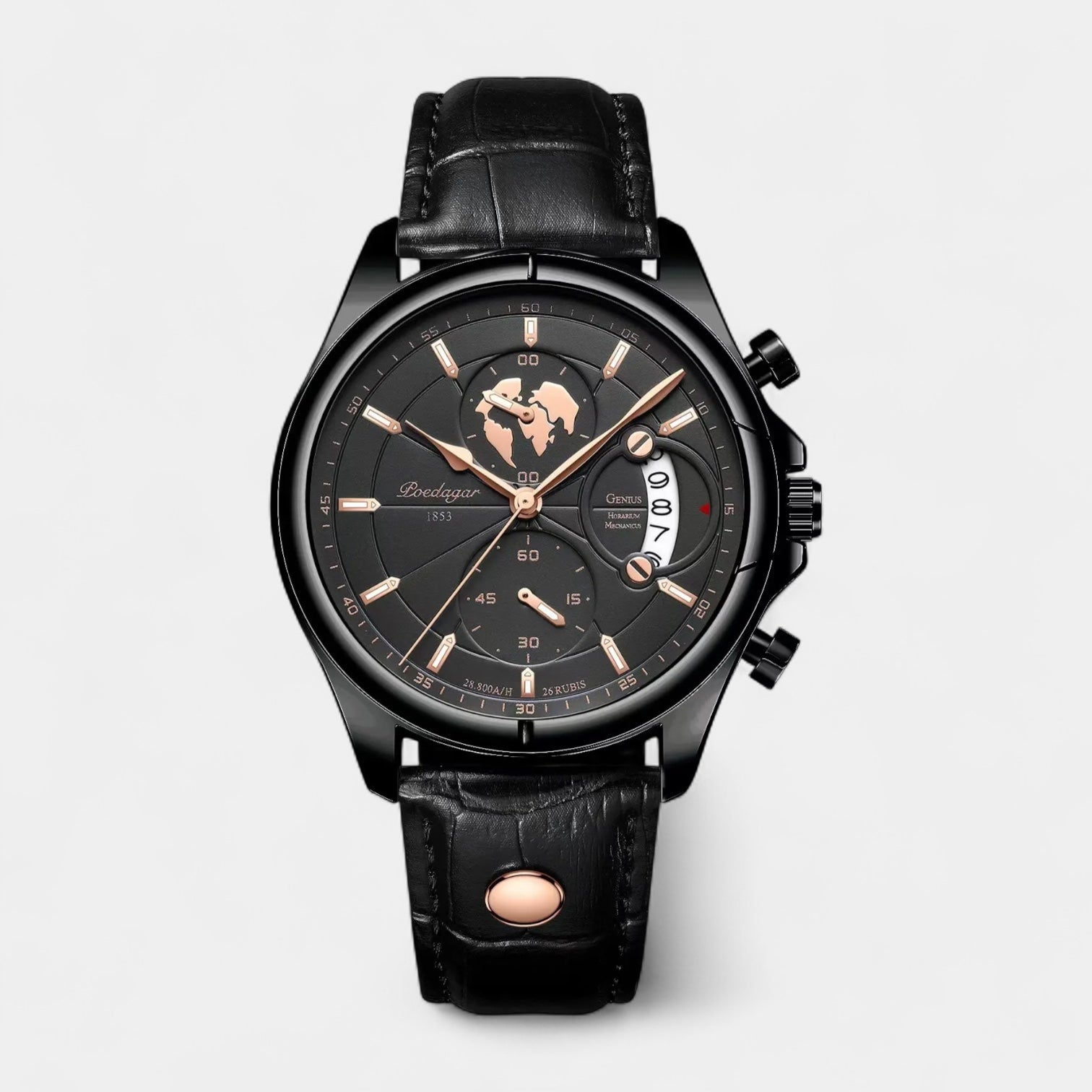 Classic 1853 Date Travel Watch - Leather Band