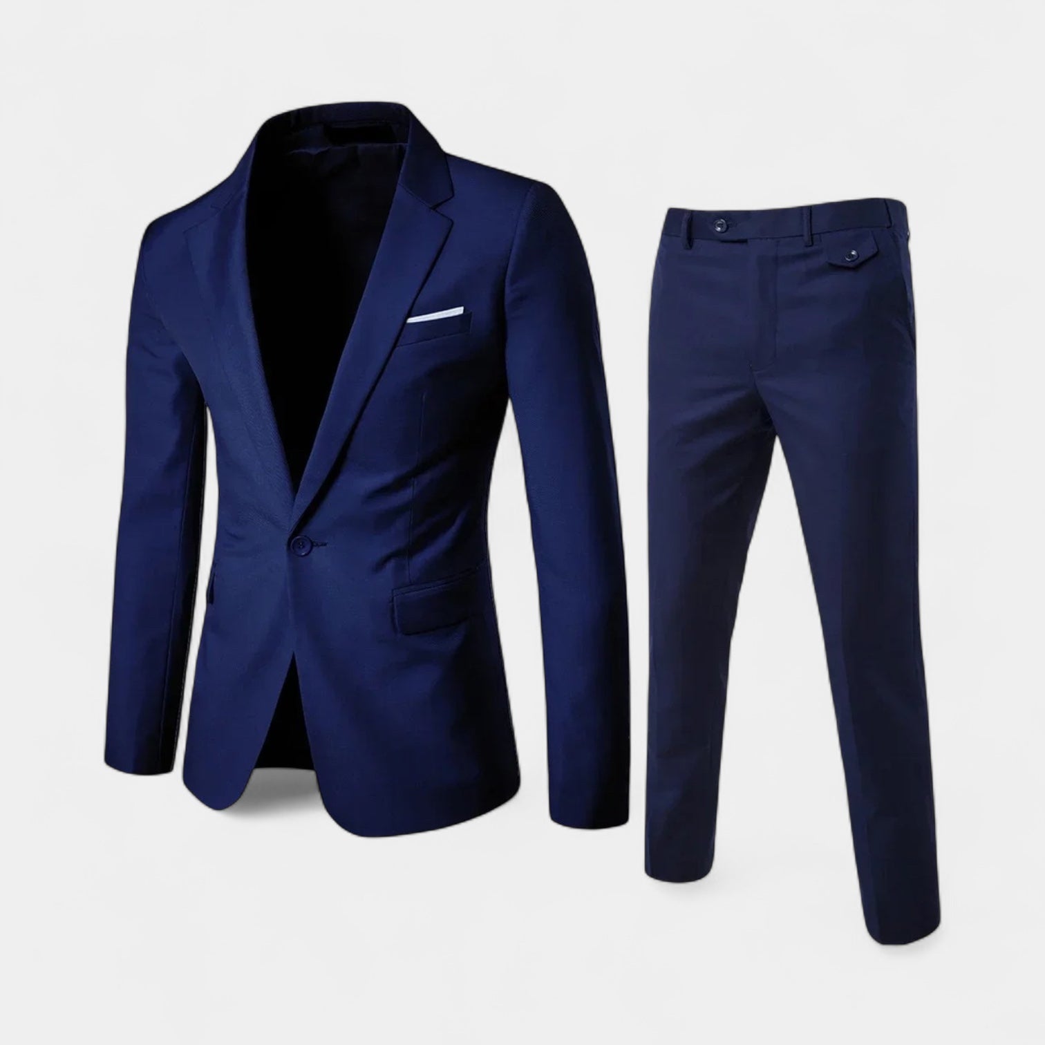 Slim Fit 2-Piece Suit Notch Lapel for Men