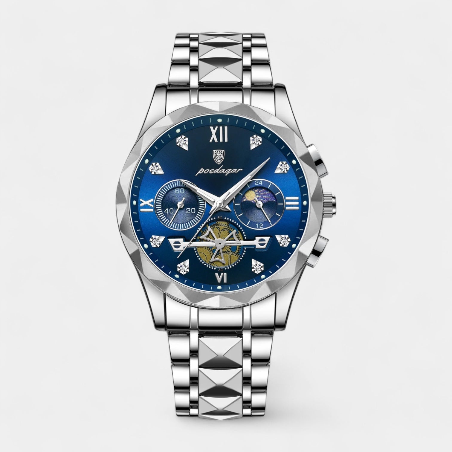 Men’s Two-Tone Stainless Steel Chronograph Quartz Business Watch