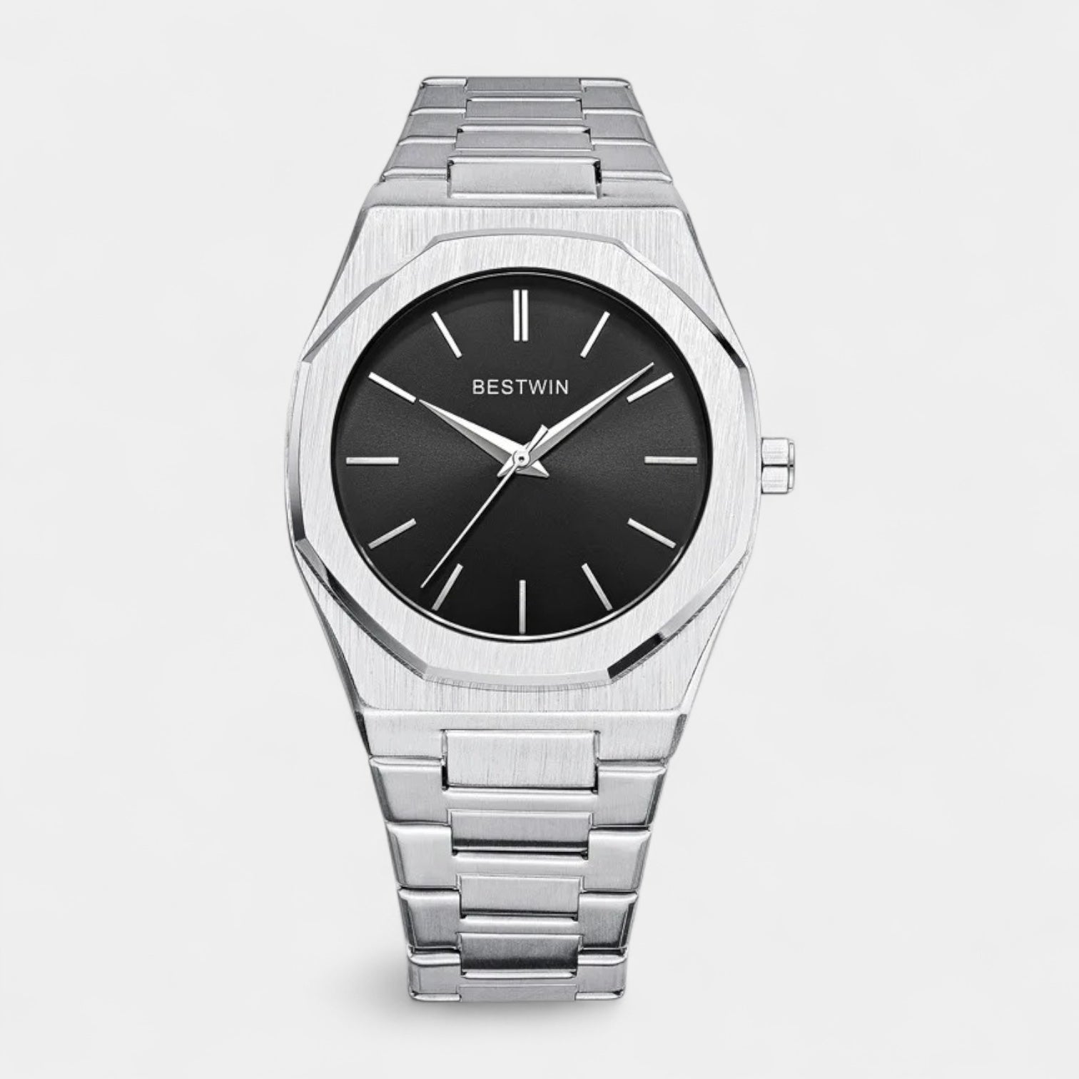 41 mm Numberless Stainless Steel Quartz Watch