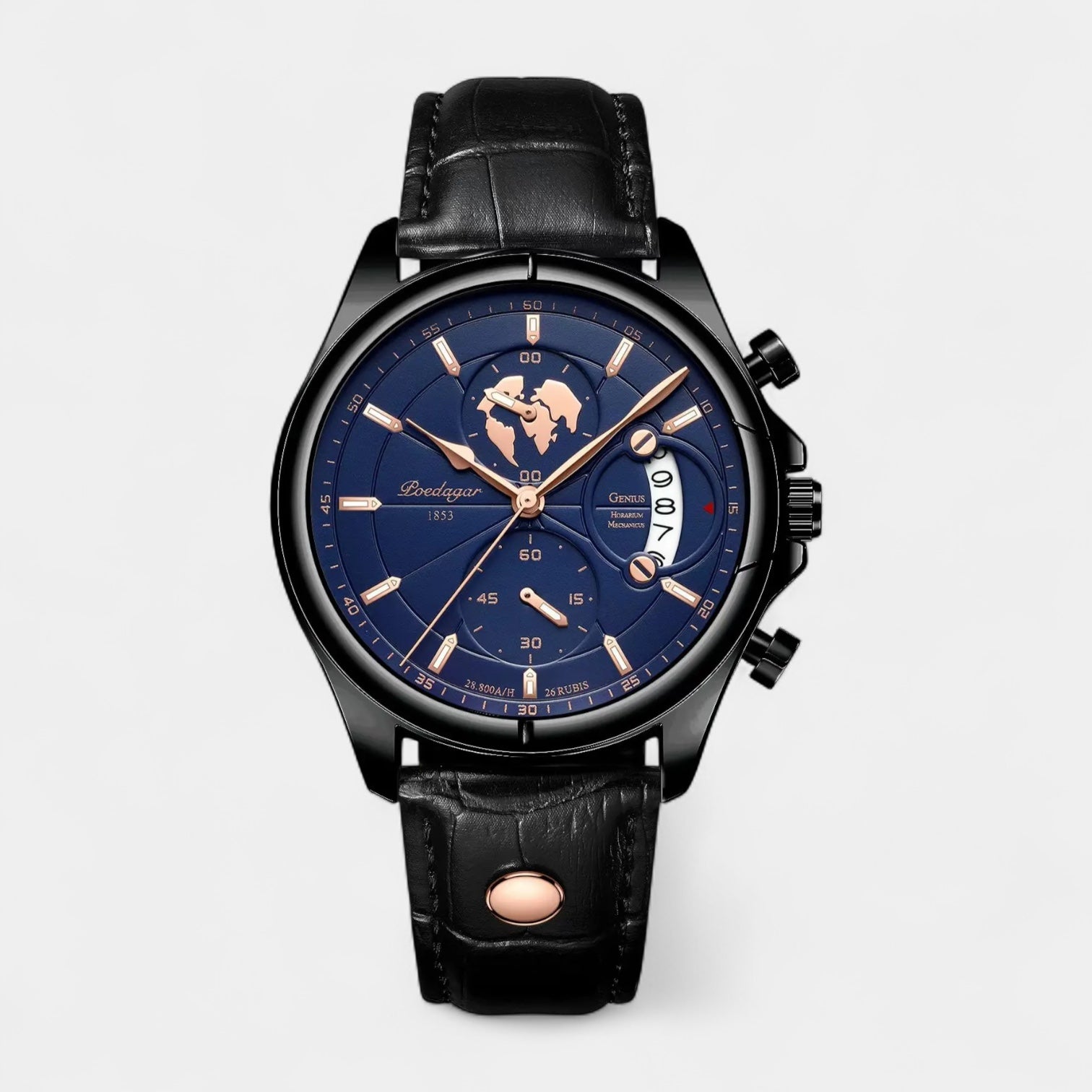 Classic 1853 Date Travel Watch - Leather Band