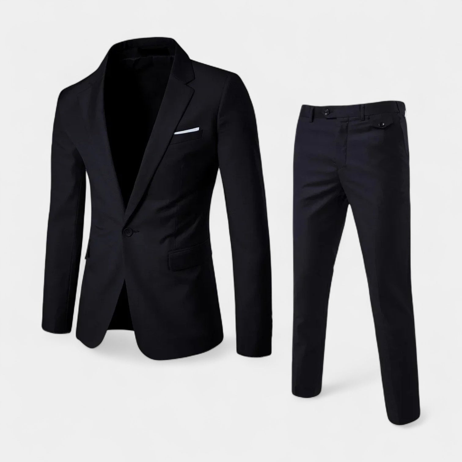 Slim Fit 2-Piece Suit Notch Lapel for Men