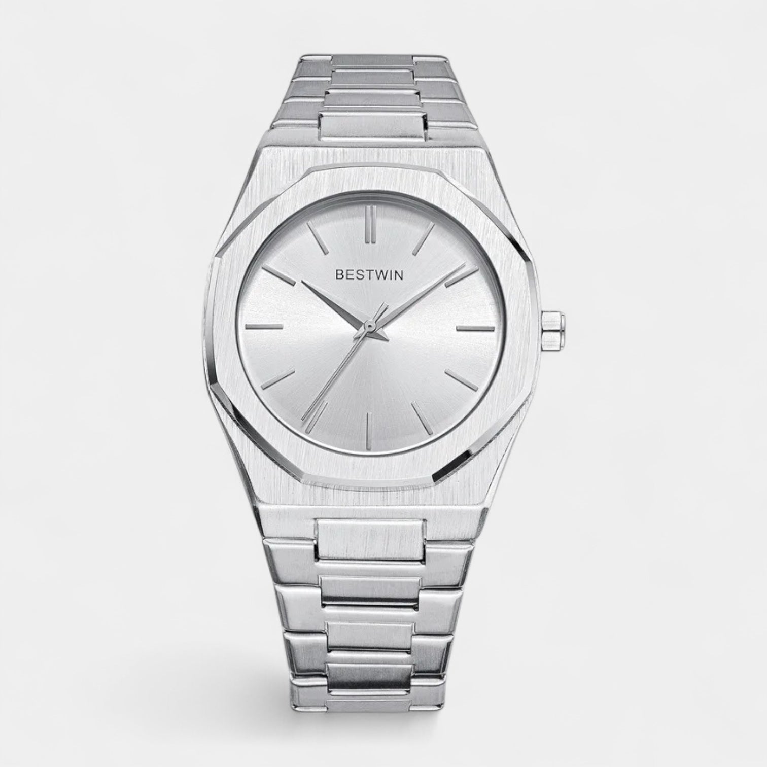 41 mm Numberless Stainless Steel Quartz Watch
