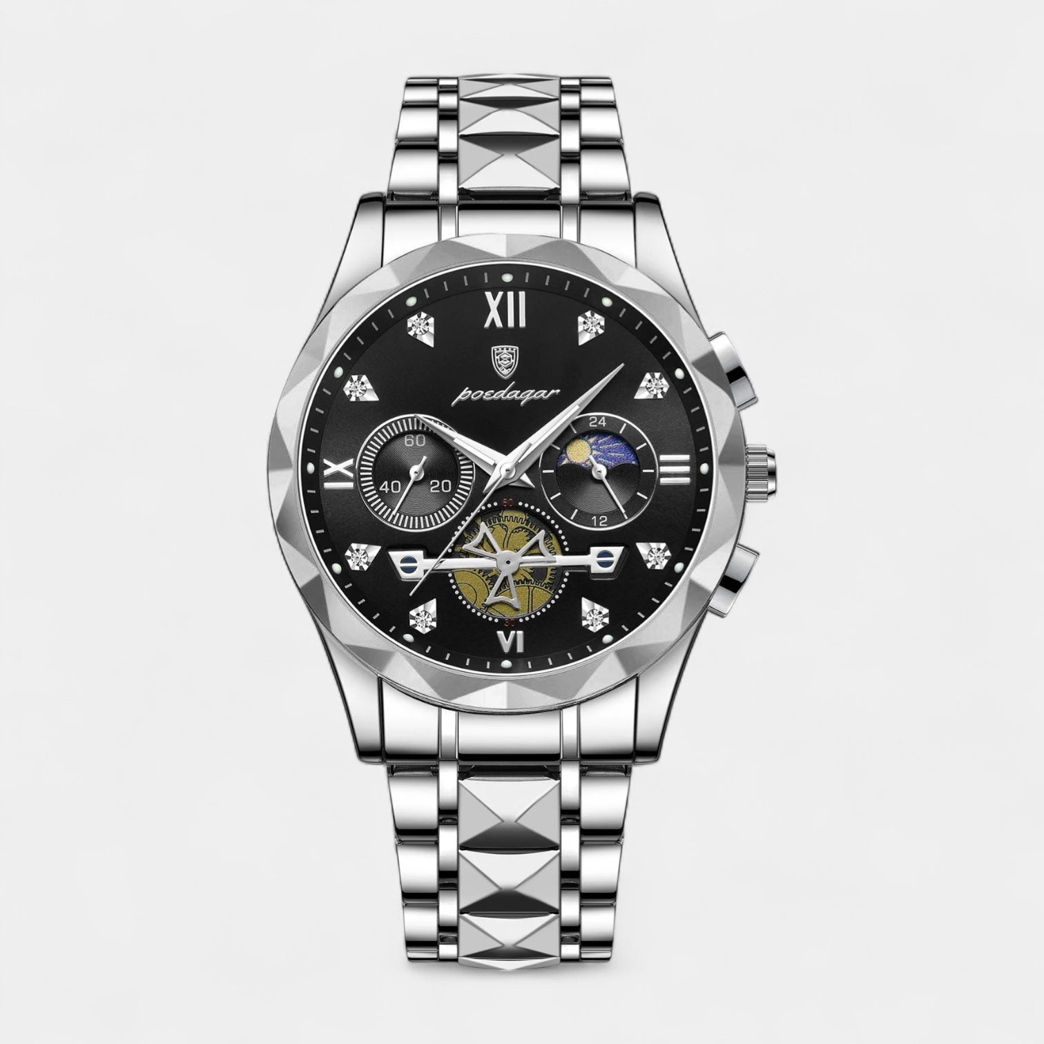 Men’s Two-Tone Stainless Steel Chronograph Quartz Business Watch