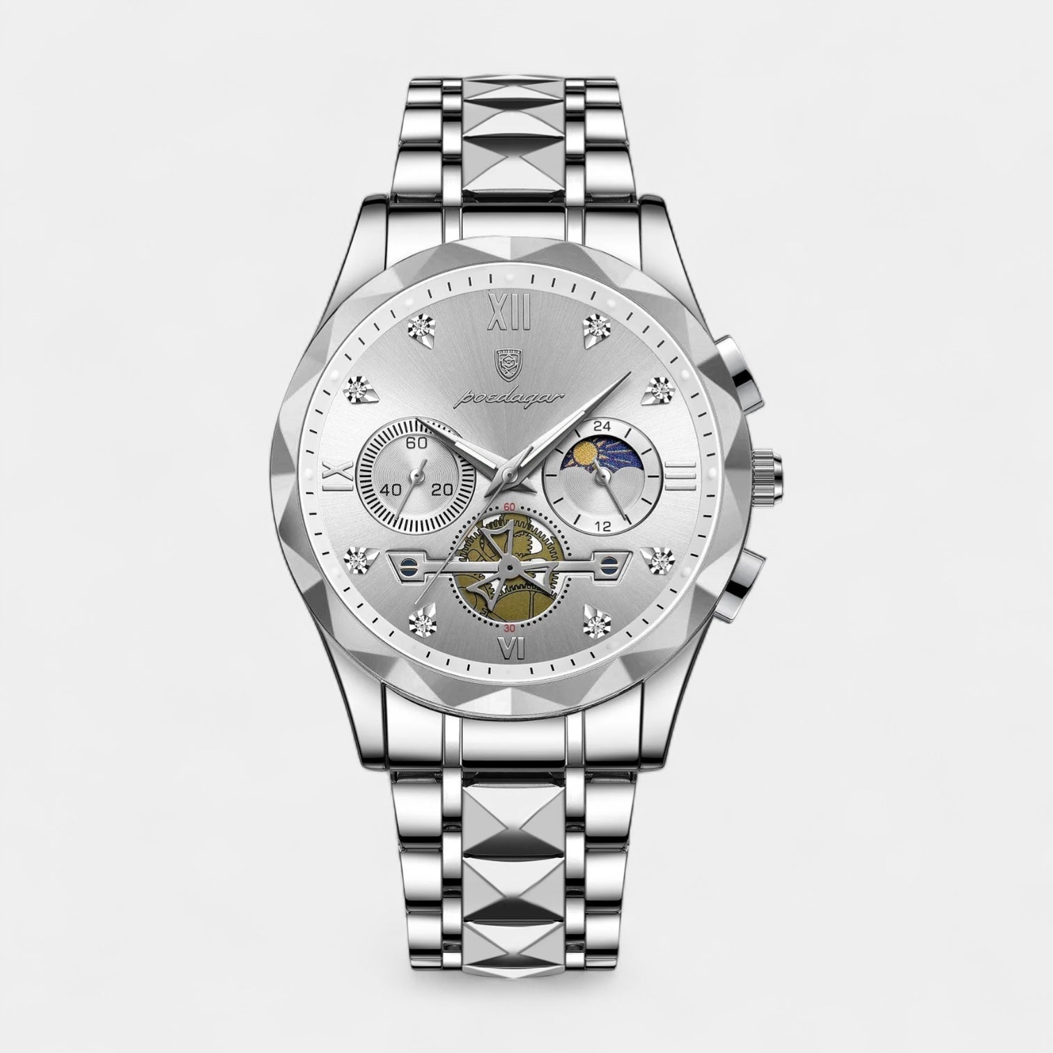 Men’s Two-Tone Stainless Steel Chronograph Quartz Business Watch