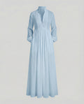 Women's Lightweight Button-Front Maxi Shirt Dress