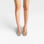 Women's Crystal Chain Strappy Heels
